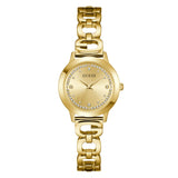 Guess Bejeweled 30 mm Gold Dial Women Analog Watch U1457L2M