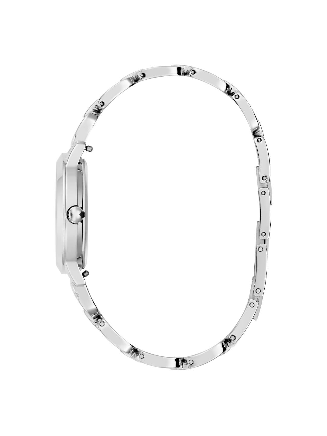 Guess Bejeweled Women 30 mm Silver Dial Analog Watch U1457L5M