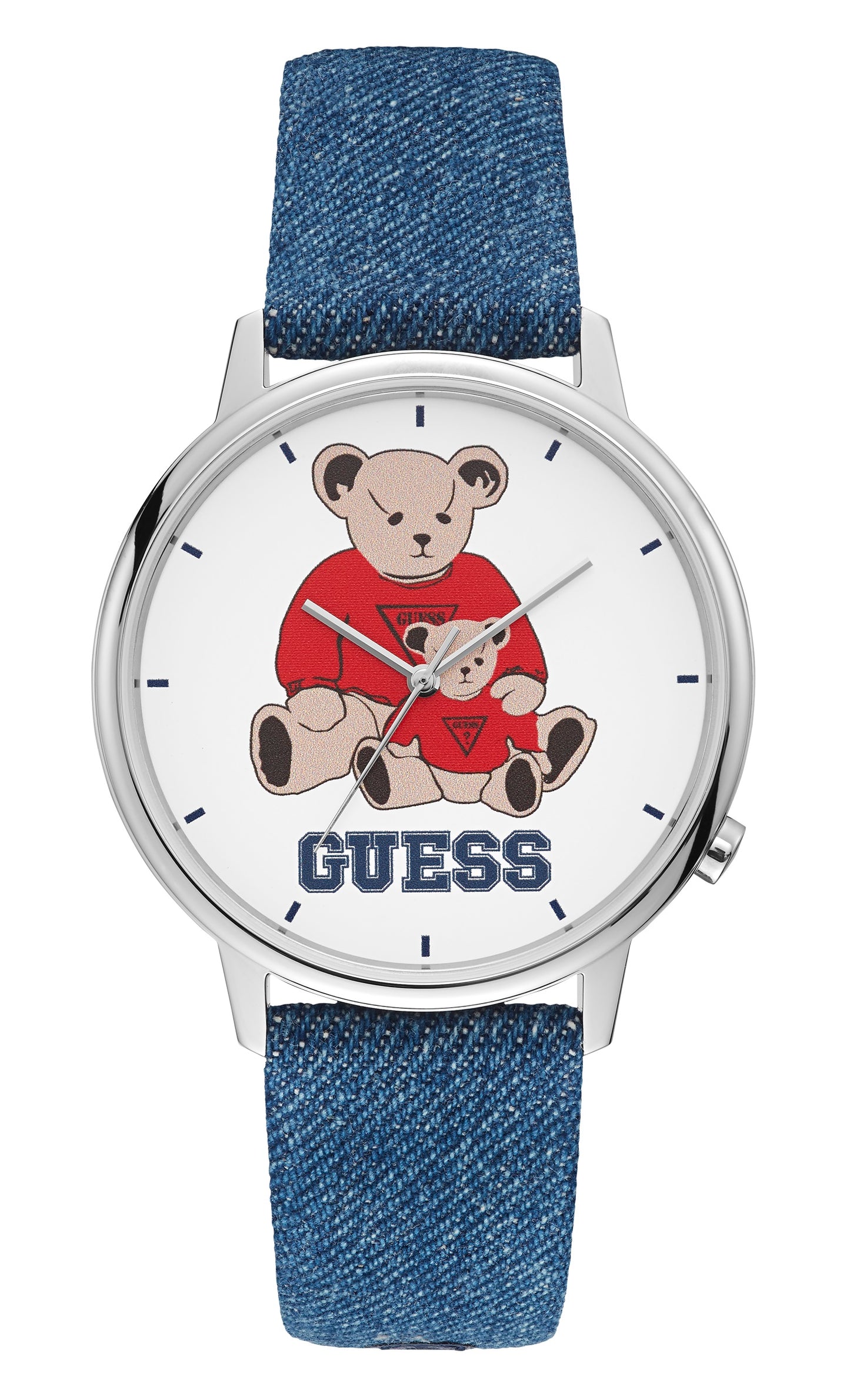 Guess Men White Dial Analog Watch - V1060M1