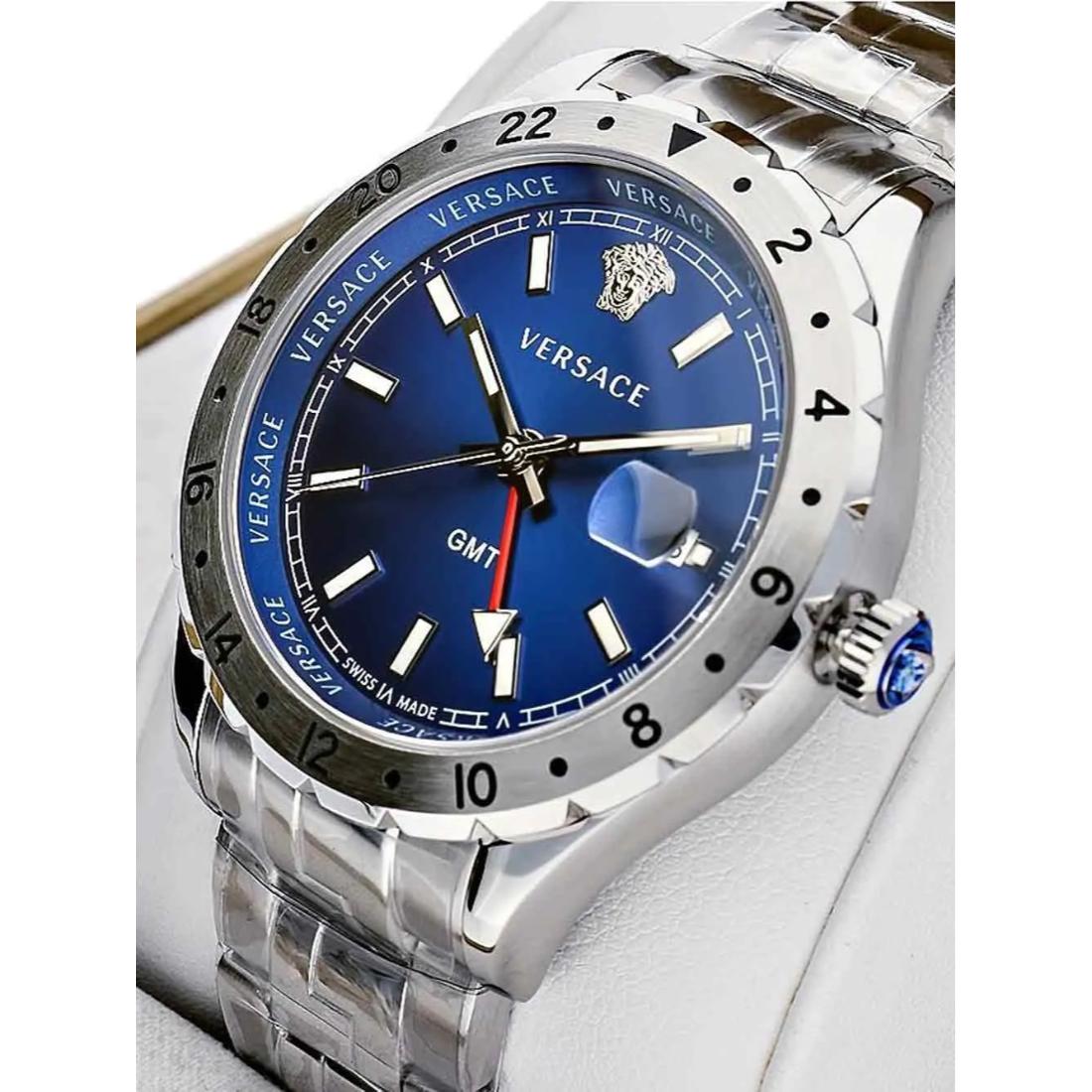 Versace Blue 42 mm Dial Men Analogue Watch V11010015
