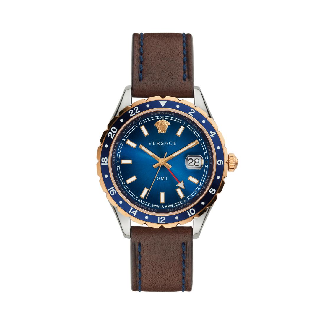 Versace Men 42 mm Size Blue Dial Analog Watch V11080017