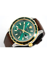 Versace Men 42 mm Green Dial Analog Watch V11090017