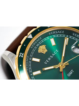 Versace Men 42 mm Green Dial Analog Watch V11090017