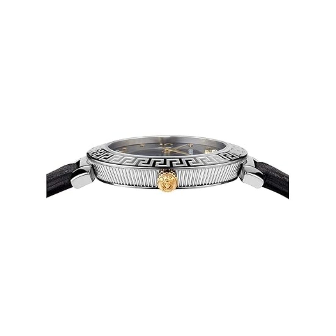 Versace 37 mm Analog Black Dial Women's Watch V16020017