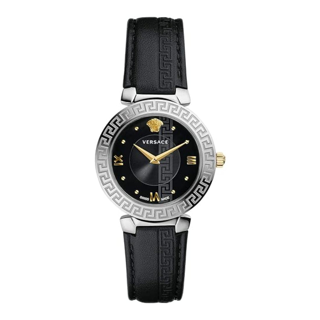 Versace 37 mm Analog Black Dial Women's Watch V16020017