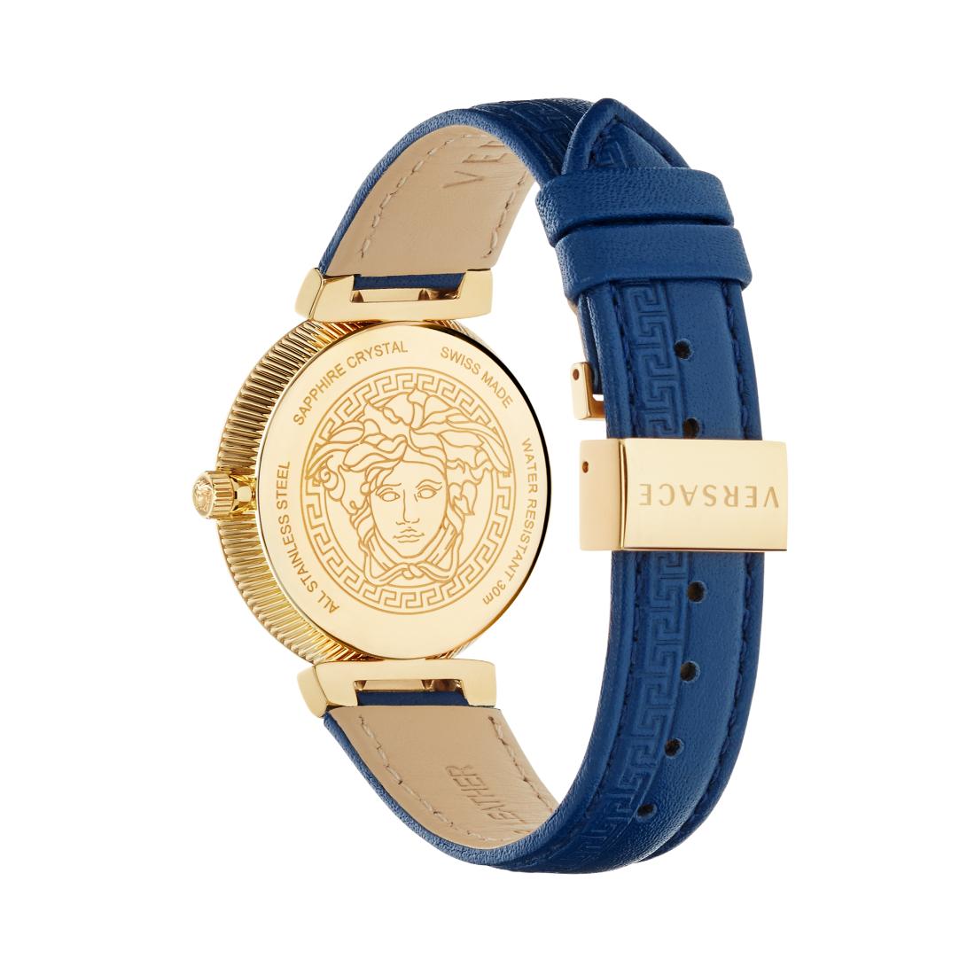 Versace DAPHNIS 35 mm Blue Dial Women Watch- V16040017
