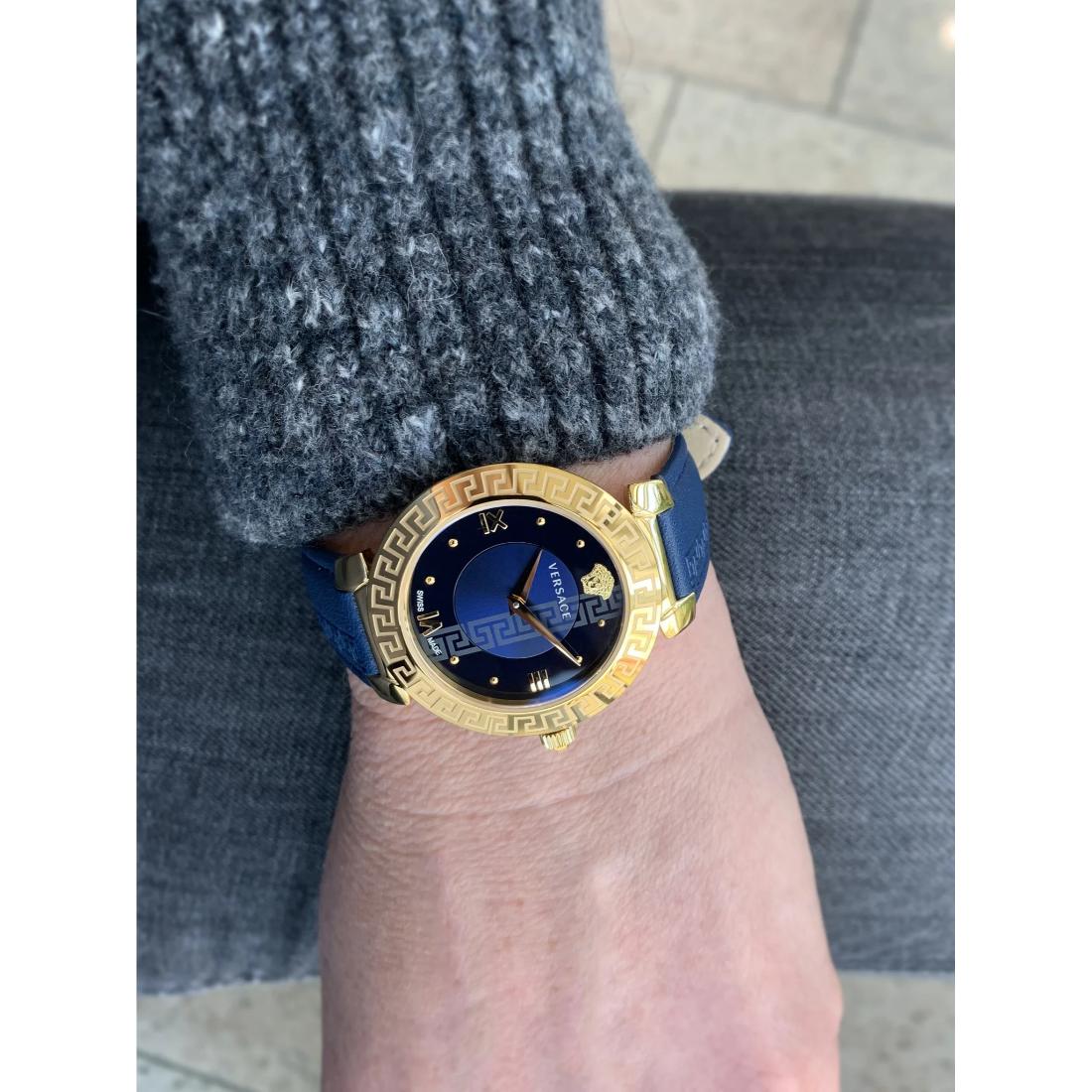 Versace DAPHNIS 35 mm Blue Dial Women Watch- V16040017