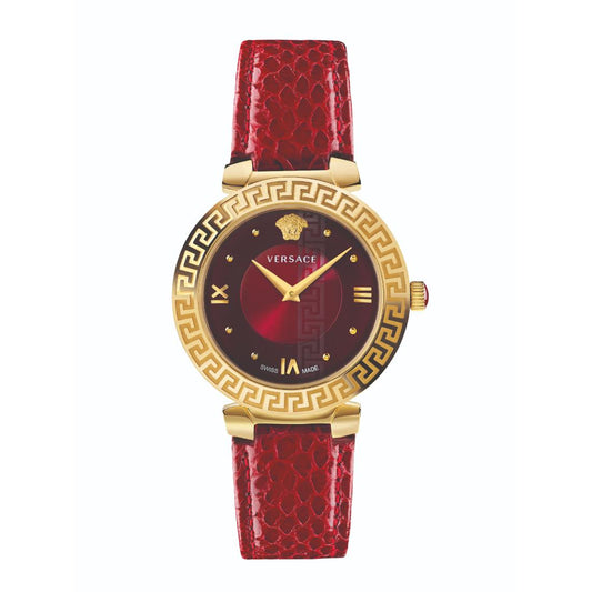 Versace Women 35 mm Size Red Dial Analog Watch- V16080017