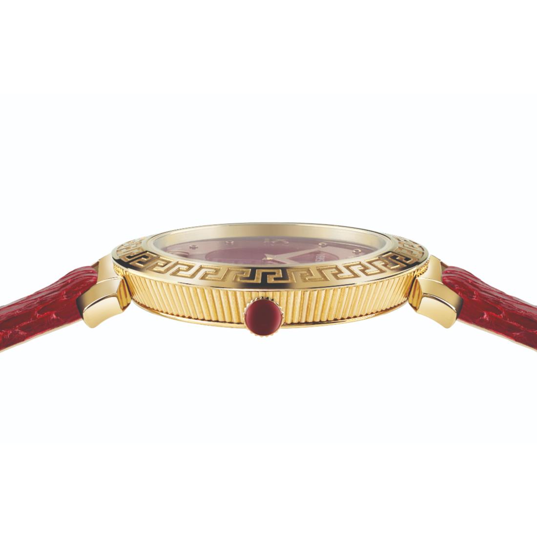 Versace Women 35 mm Size Red Dial Analog Watch V16080017
