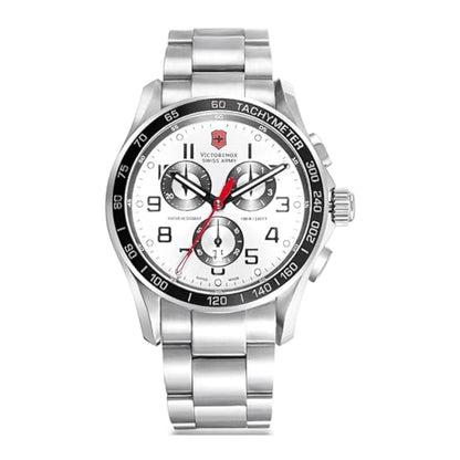 Victorinox Chrono Classic 45 mm Silver Dial Men Watch - V241445