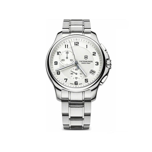 Victorinox Officer's 42 mm Silver Dial Men Watch - V241554