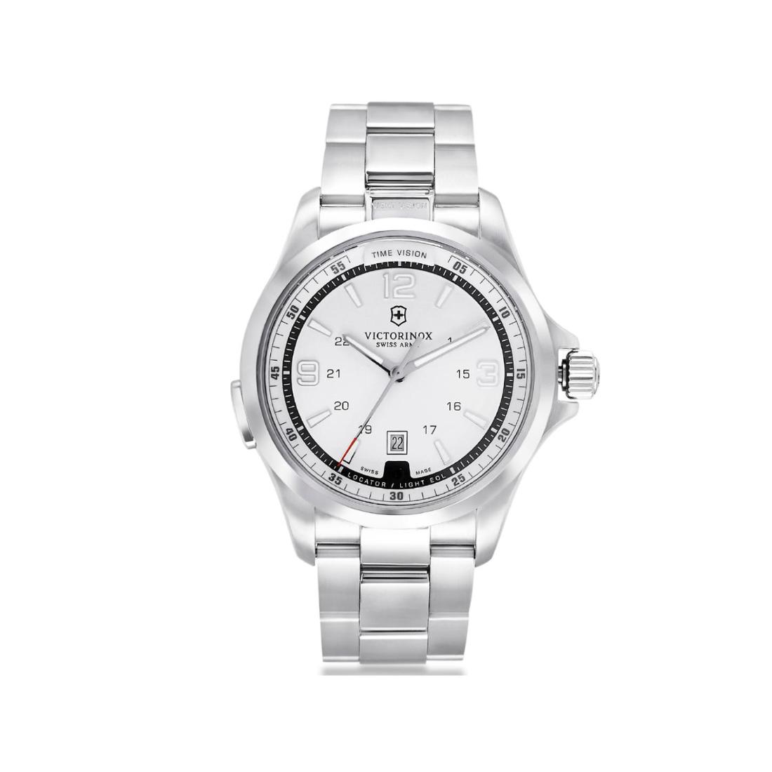 Victorinox Night Vision 42 mm Silver Dial Analog Men Watch 241571