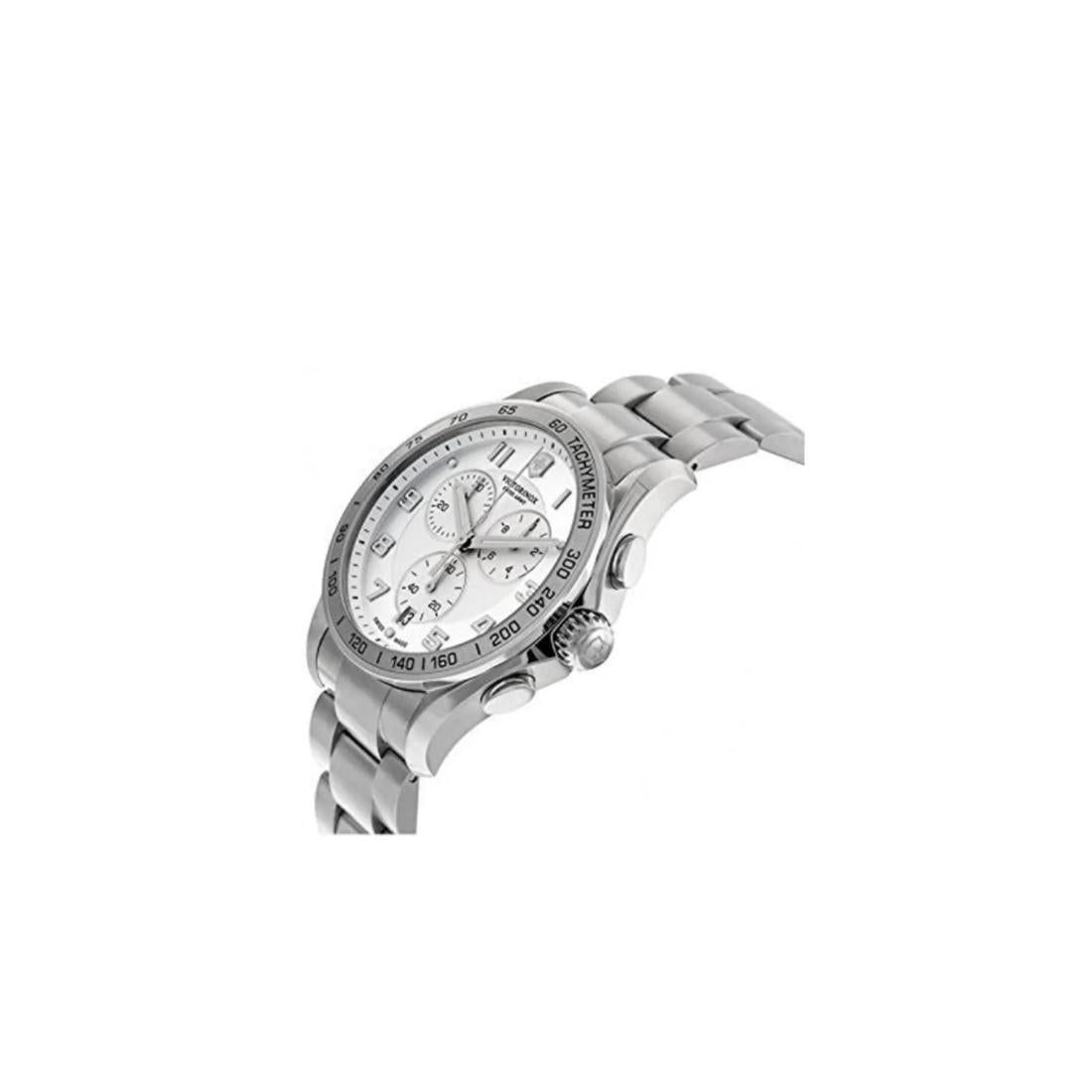 Victorinox Chrono Classic 45 mm Silver Dial Men Watch- 241654