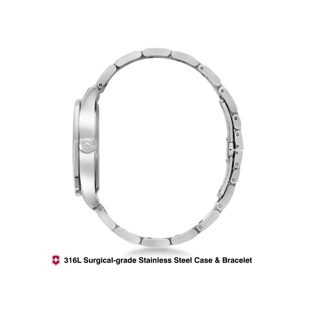 Victorinox Alliance 40 mm Silver Dial Men Watch - 241712