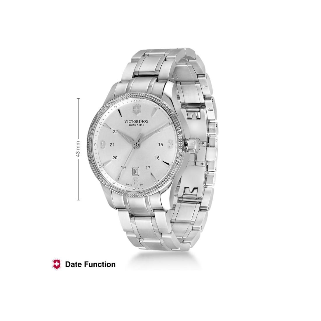 Victorinox Alliance 40 mm Silver Dial Men Watch - 241712