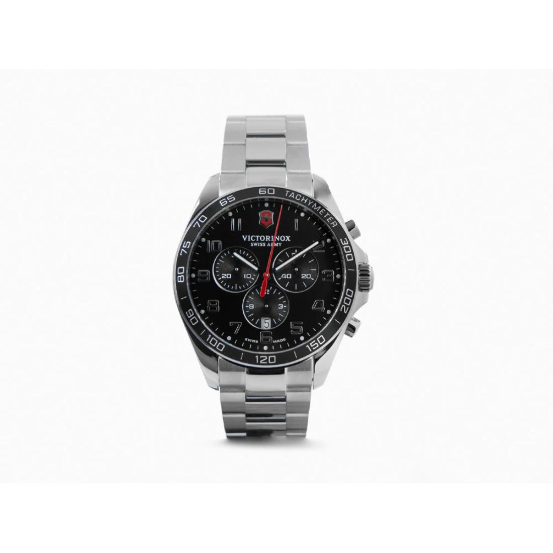 Victorinox FieldForce Black Dial 42 mm Men Quartz Watch- 241890
