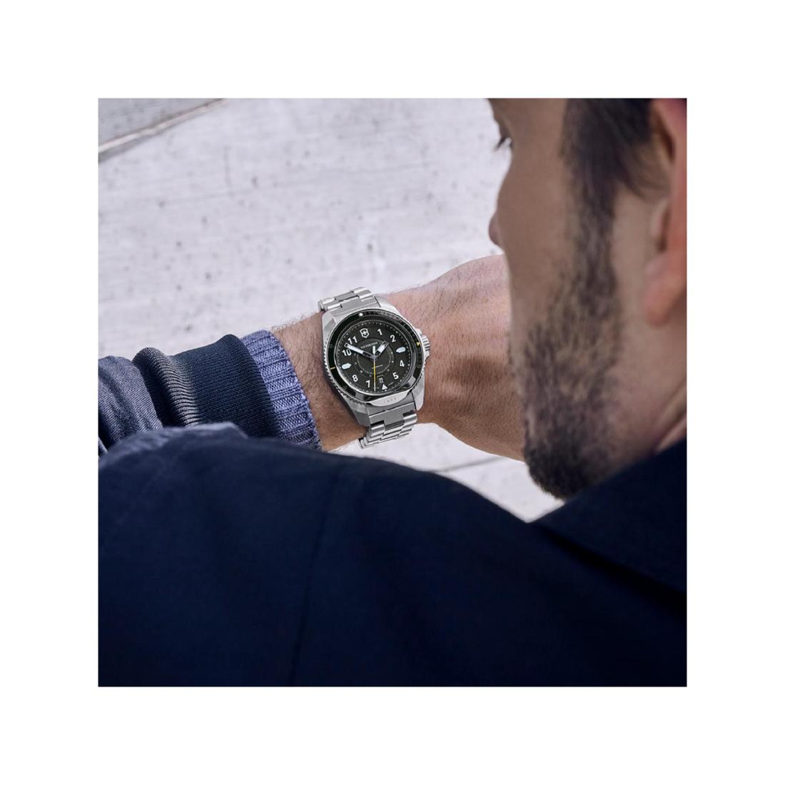 Victorinox Journey 1884 Black Dial 43 mm Men Automatic Watch 241981