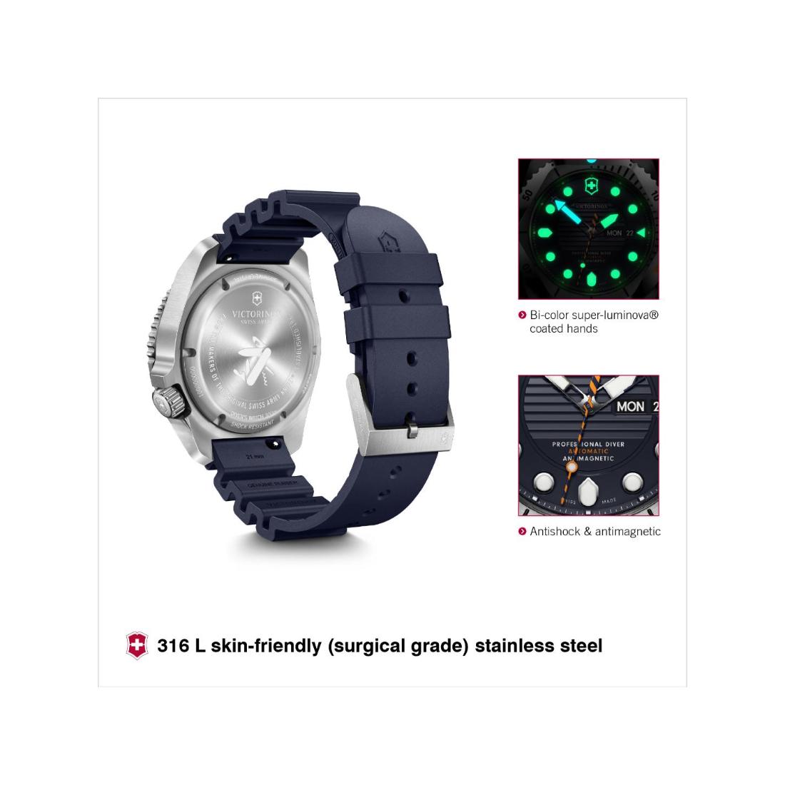 Victorinox Dive Pro Blue Dial 43 mm Men Automatic Watch 241995