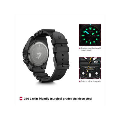 Victorinox Dive Pro Black Dial 43 mm Men Automatic Watch- V241997