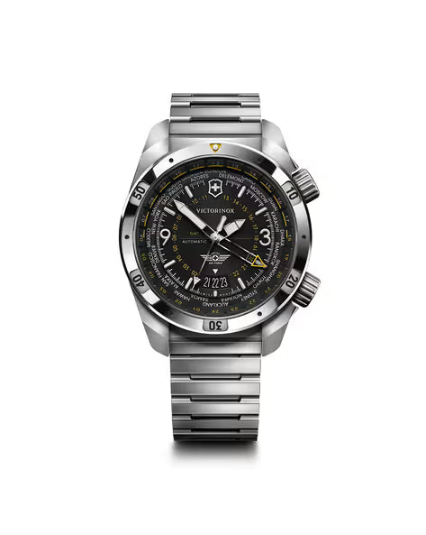 Victorinox Women 43 mm Quartz Analog White Dial Leather Strap Watch V242004