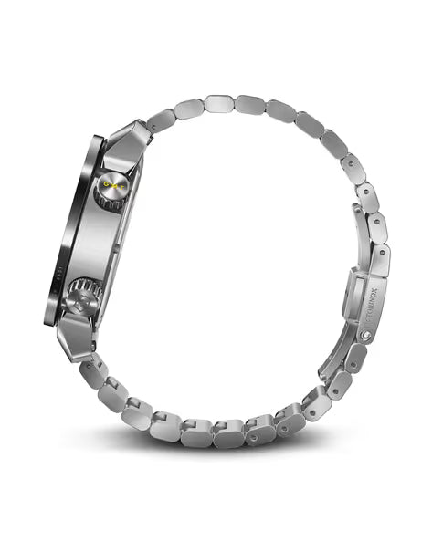 Victorinox Women 43 mm Quartz Analog White Dial Leather Strap Watch V242004