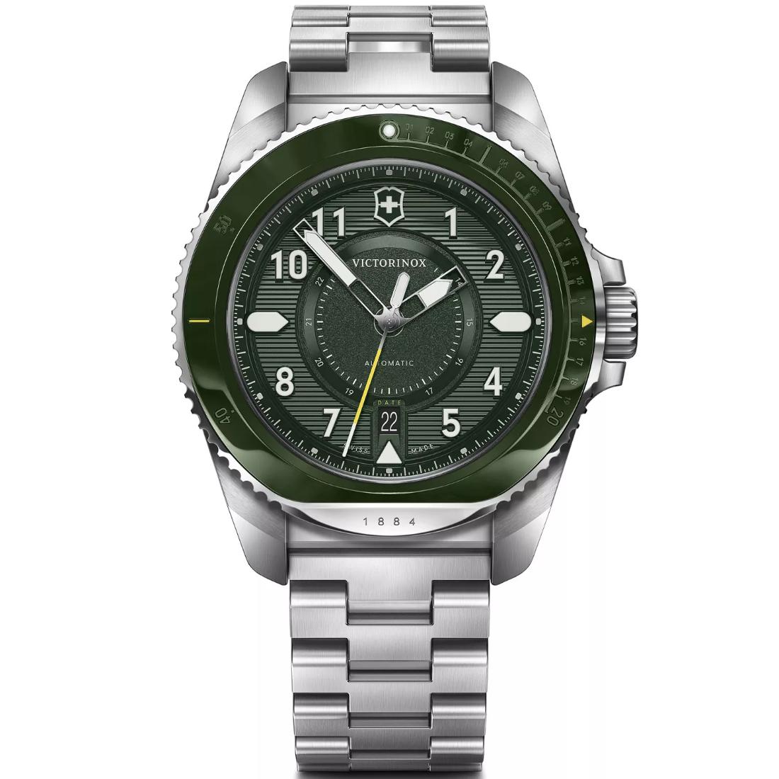 Victorinox Journey 1884 Green Dial 43 mm Men Automatic Watch 242015