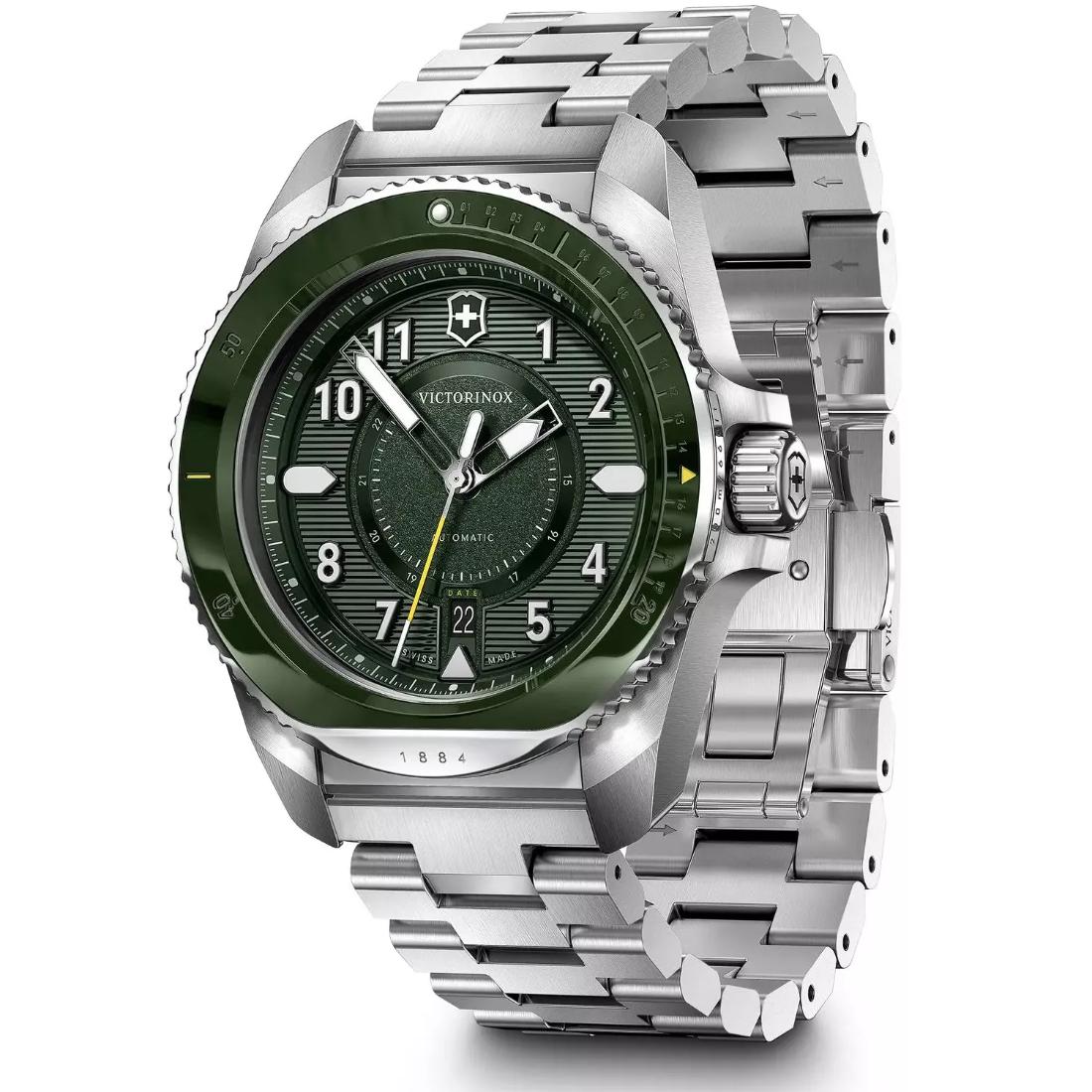 Victorinox Journey 1884 Green Dial 43 mm Men Automatic Watch- V242015