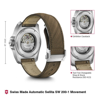 Victorinox I.N.O.X. Automatic Blue Dial 41 mm Unisex Watch- V242018.1