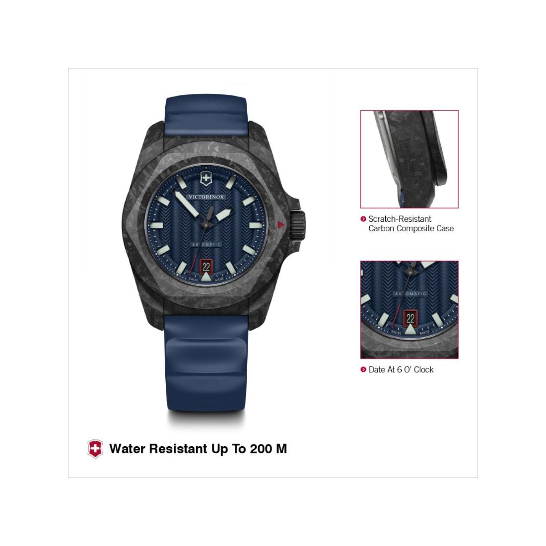 Victorinox I.N.O.X. Automatic Blue Dial 41 mm Unisex Watch 242022.1