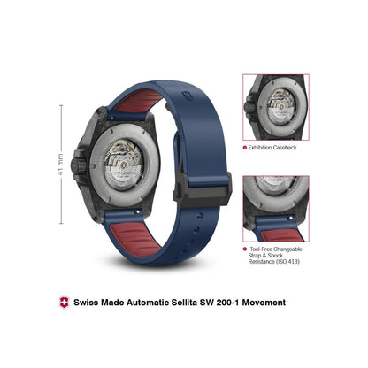 Victorinox I.N.O.X. Automatic Blue Dial 41 mm Unisex Watch- V242022.1
