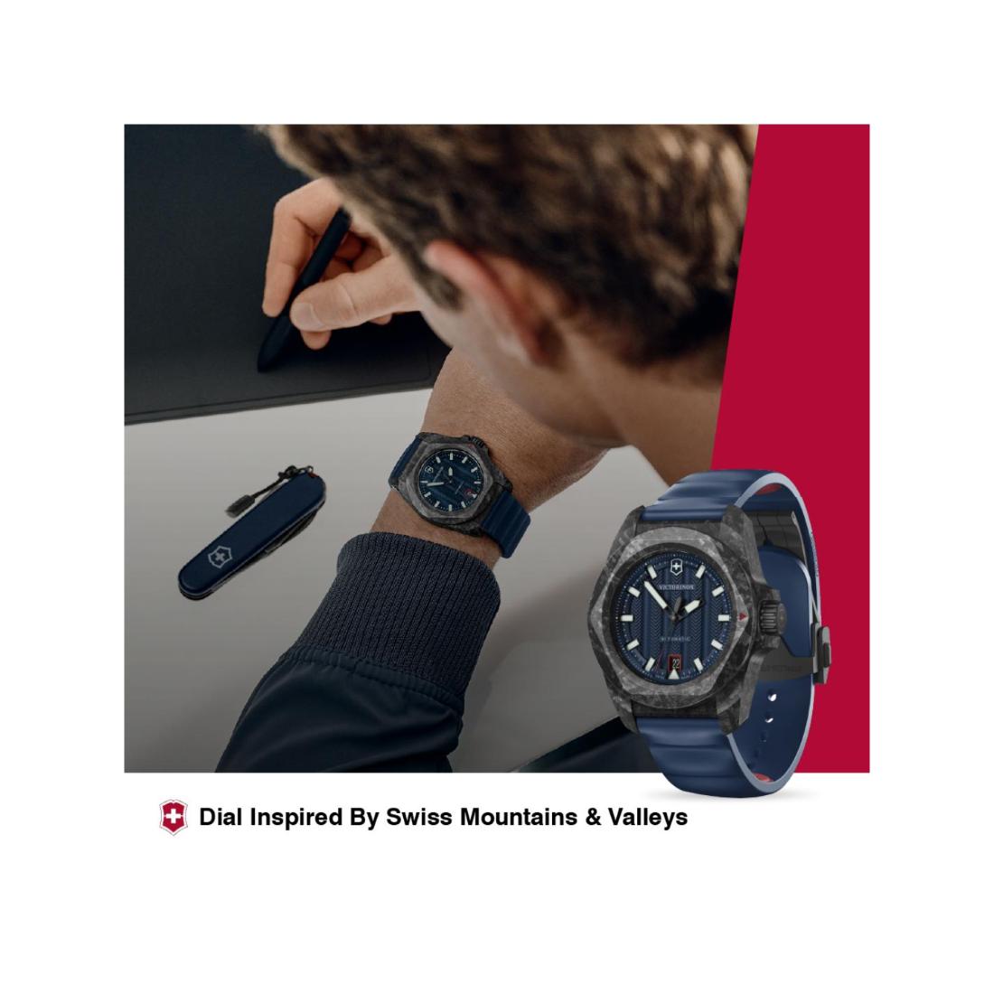 Victorinox I.N.O.X. Automatic Blue Dial 41 mm Unisex Watch 242022.1