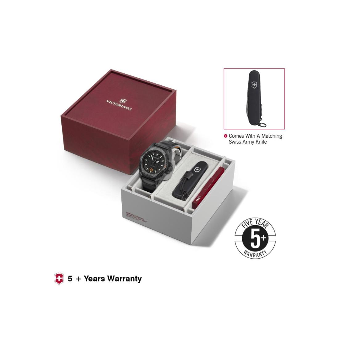 Victorinox I.N.O.X. Automatic Black Dial 41 mm Unisex Watch 242023.1