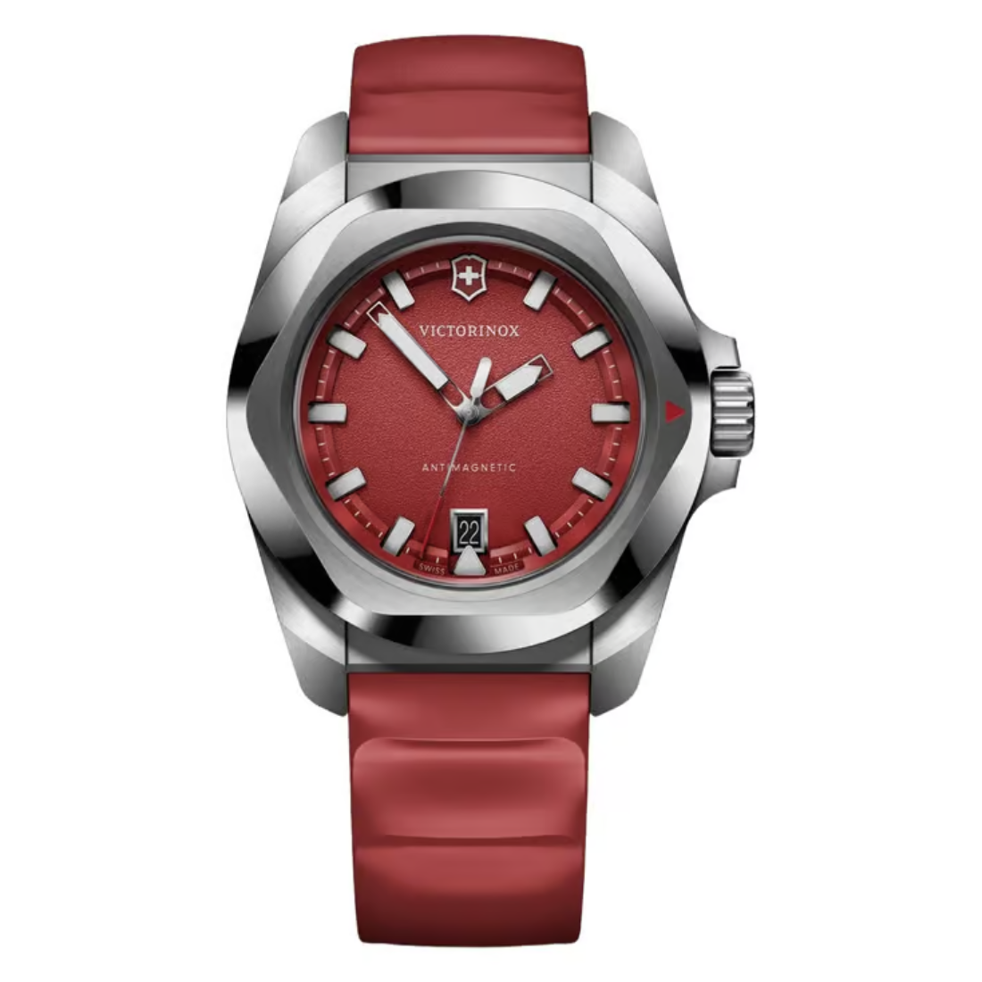 Victorinox Men 41 mm Quartz Analog Black Dial Silicone Strap Watch V242029