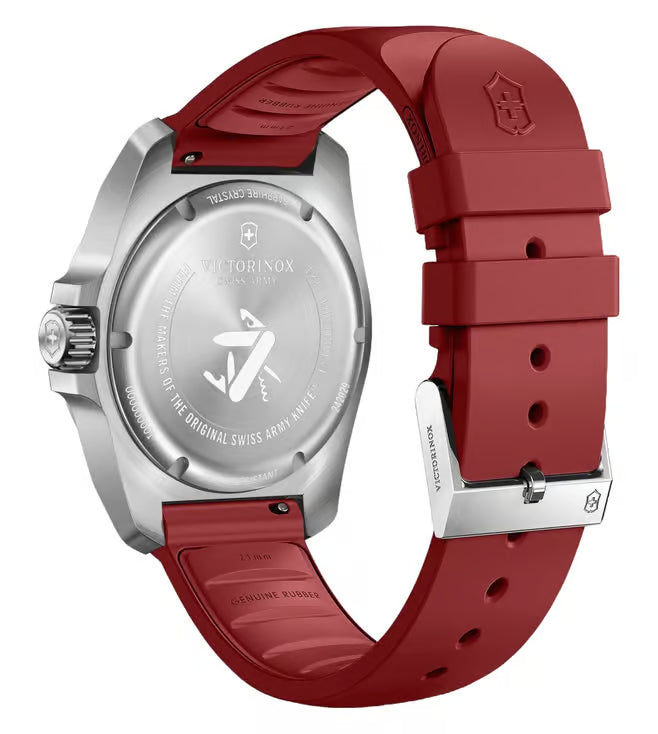 Victorinox Men 41 mm Quartz Analog Black Dial Silicone Strap Watch V242029