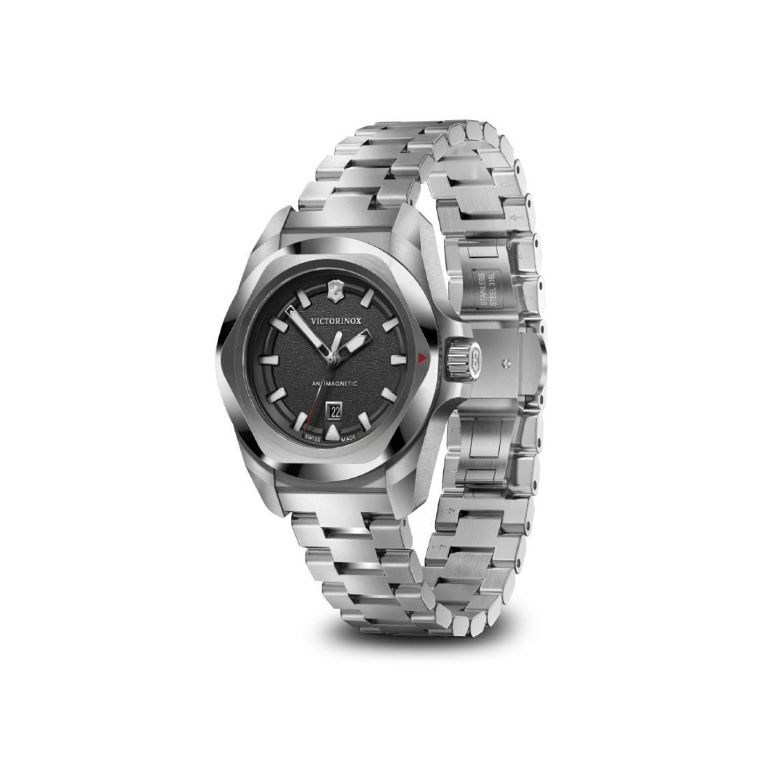 Victorinox I.N.O.X. Small Quartz Black Dial 32 mm Women Watch- 242036