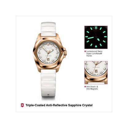 Victorinox I.N.O.X. Small Quartz White Dial 32 mm Women Watch- V242037