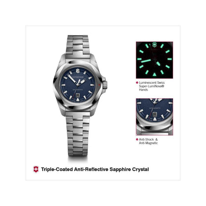 Victorinox I.N.O.X. Small Quartz Blue Dial 32 mm Women Watch- 242038