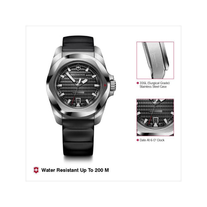 Victorinox I.N.O.X. Automatic Black Dial 41 mm Unisex Watch- V242039