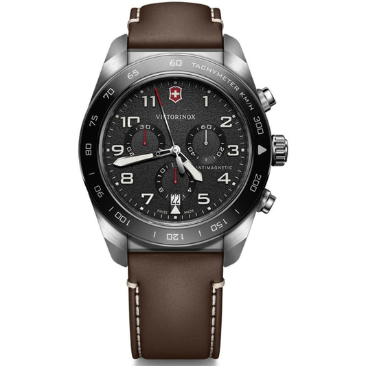 Victorinox Swiss Army Men Chronograph Watch 42 mm Black Dial-242046