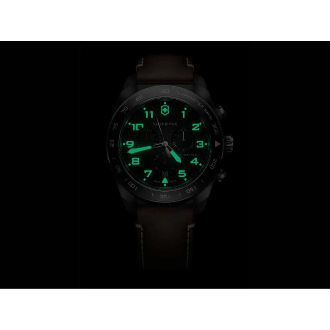 Victorinox Swiss Army Men Chronograph Watch 42 mm Black Dial 242046