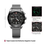 Victorinox Swiss Army Men Chronograph Watch 42 mm Black Dial 242048