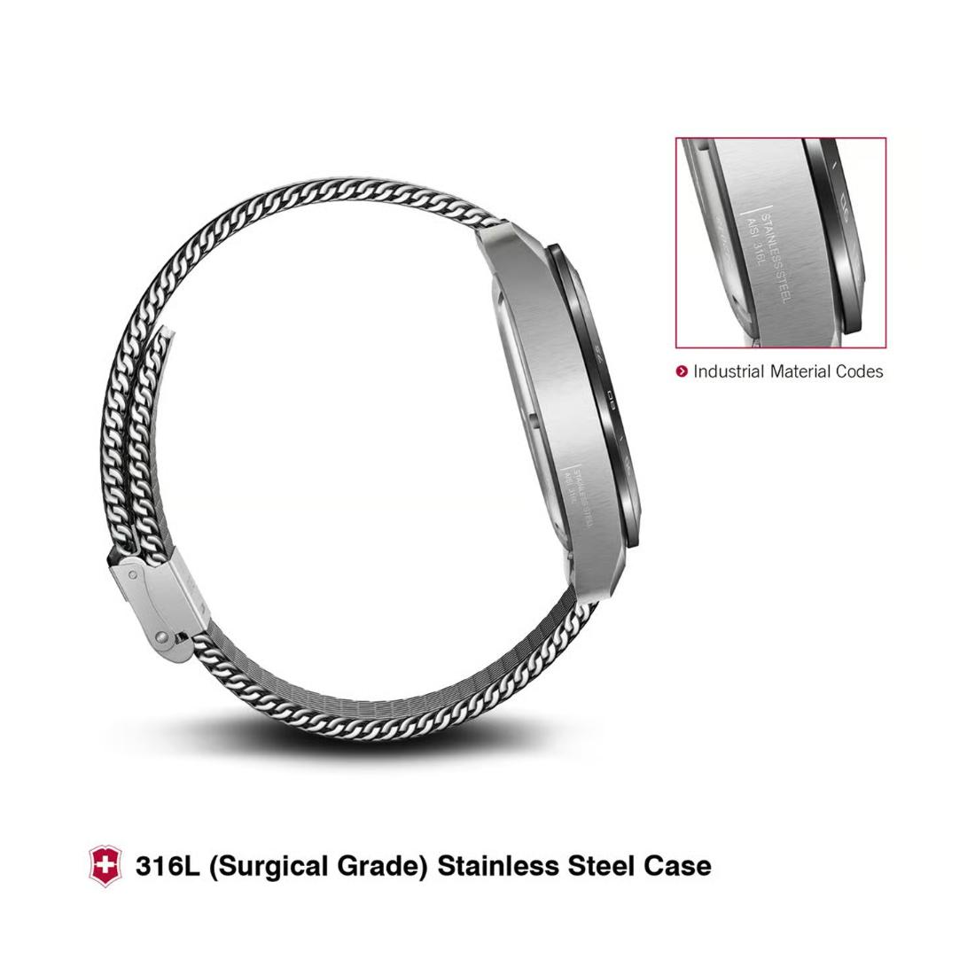 Victorinox Swiss Army Men Chronograph Watch 42 mm Black Dial 242048