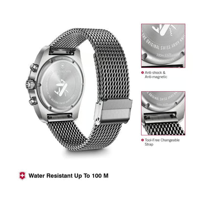 Victorinox Swiss Army Men Chronograph Watch 42 mm Blue Dial-V242049