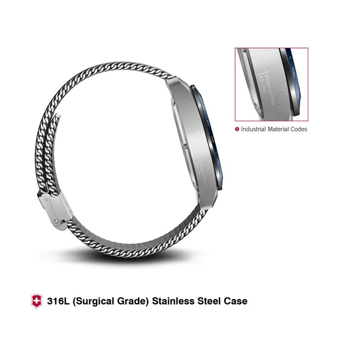 Victorinox Swiss Army Men Chronograph Watch 42 mm Blue Dial-242049