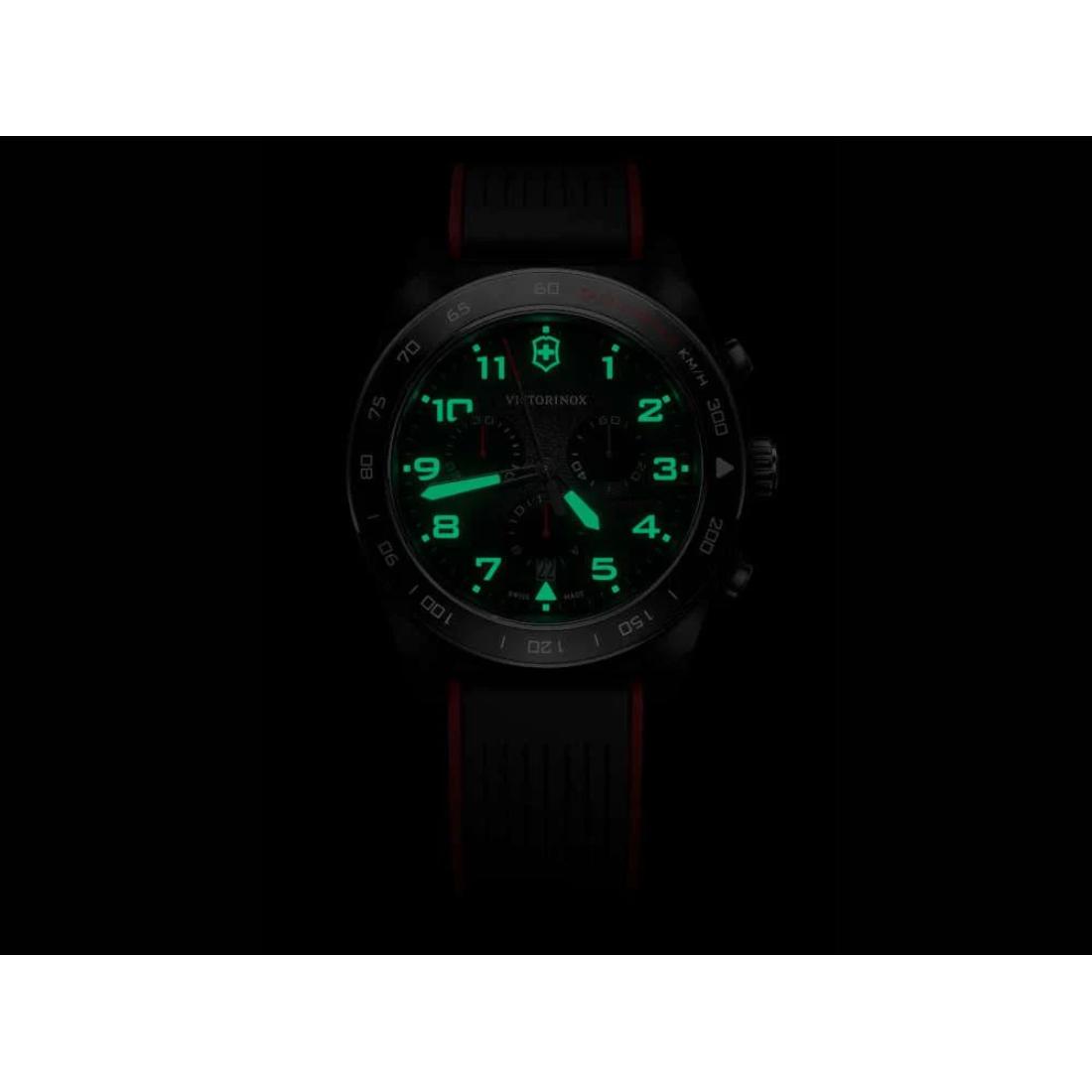 Victorinox Swiss Army Men Chronograph Watch 42 mm Black Dial 242051