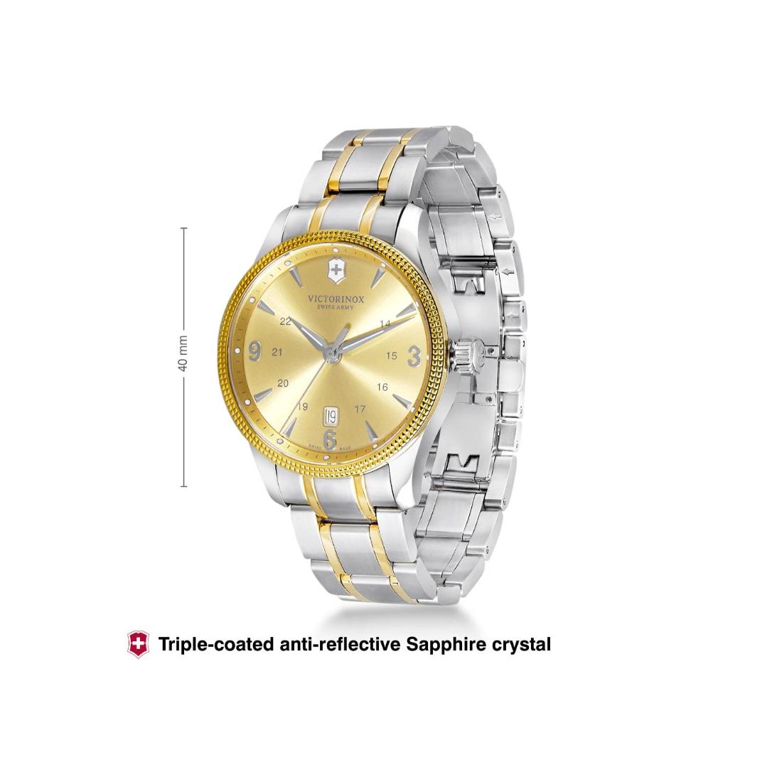 Victorinox Alliance 40 mm Gold Dial Men Watch - 249092