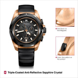 Victorinox I.N.O.X. Chrono 43 mm Black Dial Men Watch - 249178