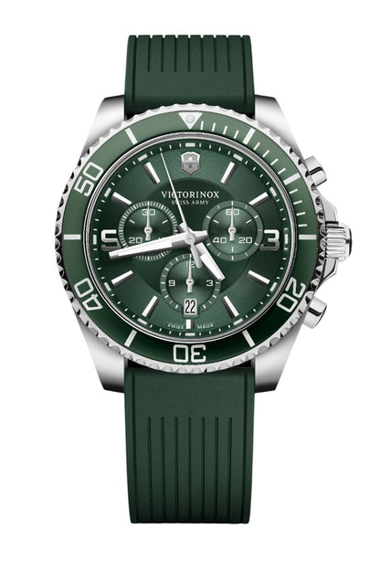 Victorinox Maverick 43 mm Green Dial Men Chrono Watch - 249185