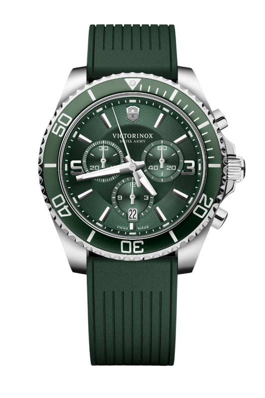 Victorinox Maverick 43 mm Green Dial Men Chrono Watch - 249185