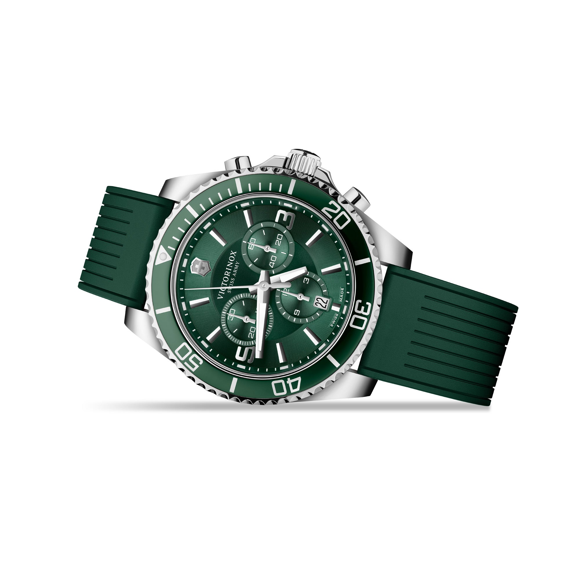 Victorinox Maverick 43 mm Green Dial Men Chrono Watch 249185